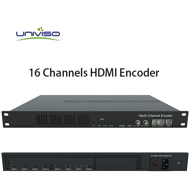 Entrada codificador H.264 &amp; H.265 de HD da extremidade principal HDMI de Digitas com saída de IP&amp; ASI, inserção do logotipo